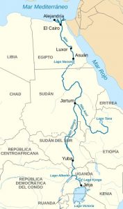 Mapa del Rio Nilo