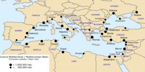 Mapa del Mar Mediterraneo