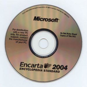 Microsoft Encarta es una enciclopedia en CD Rom