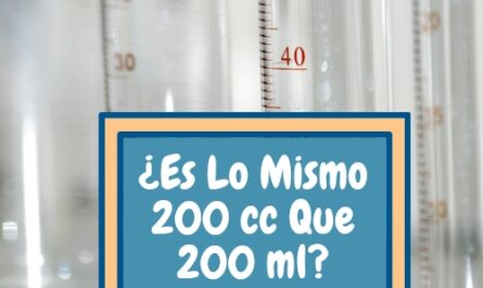 ¿Es Lo Mismo 200 cc Que 200 ml?